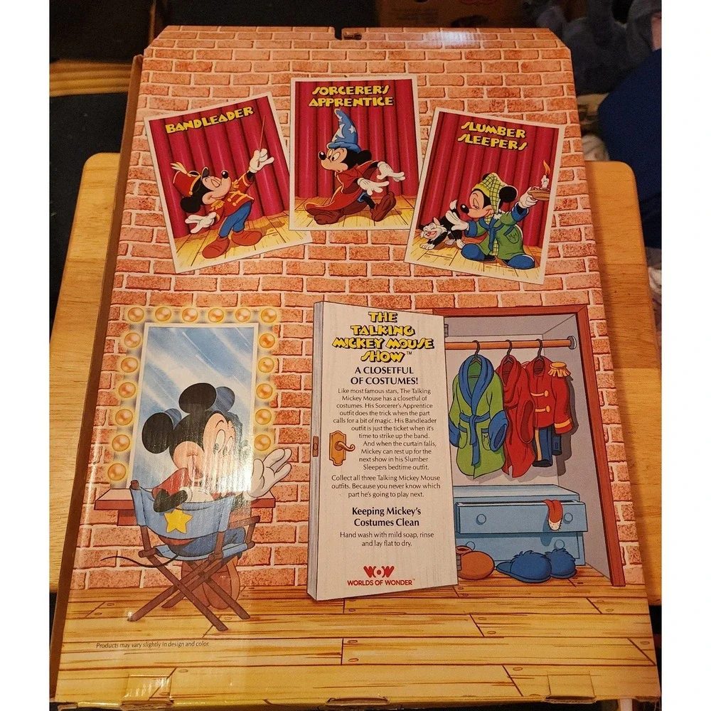 Mickeys Costume Closet Band Leader Outfit Talking Mickey Mouse Worlds of Wonder